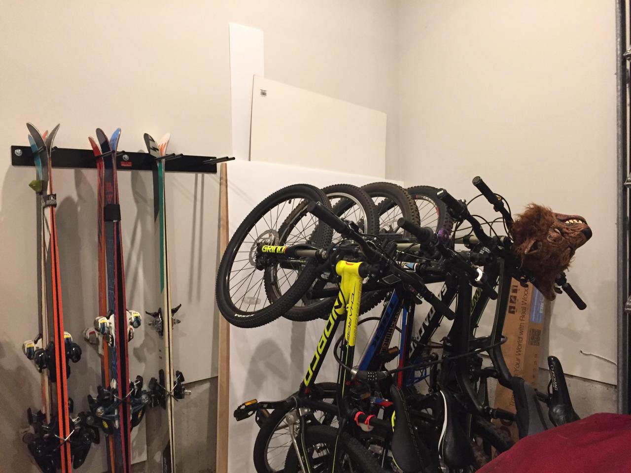 Home Utility Ski Rack Holds up to 8 Pairs of Skis